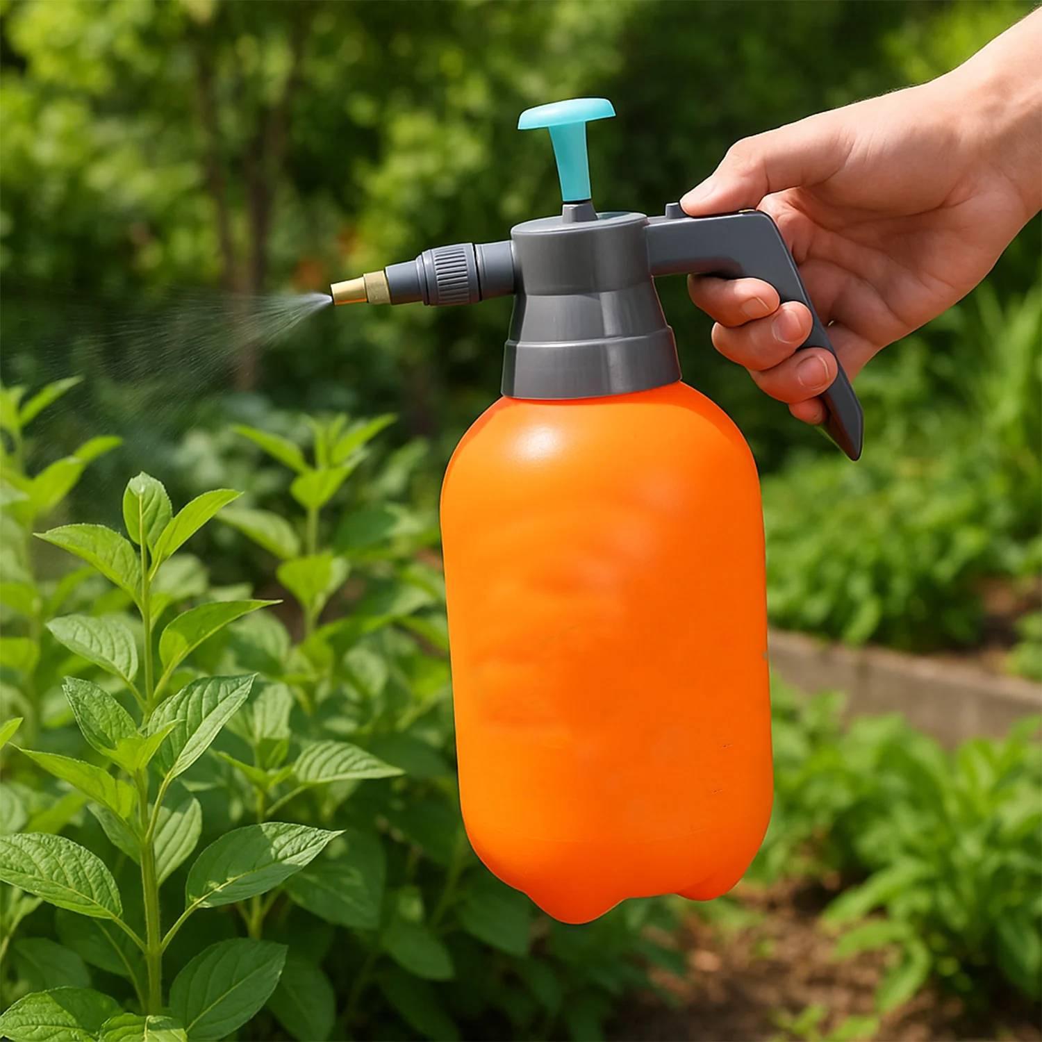 Water Sprayer Hand-held Pump Pressure Garden Sprayer - 2 L (Mix Color) - Image 3