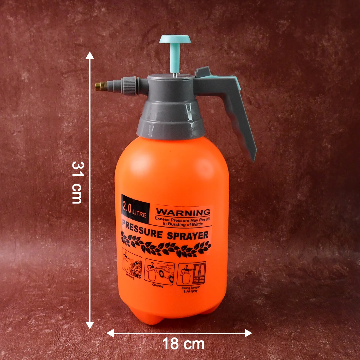 Water Sprayer Hand-held Pump Pressure Garden Sprayer - 2 L (Mix Color) - Image 7