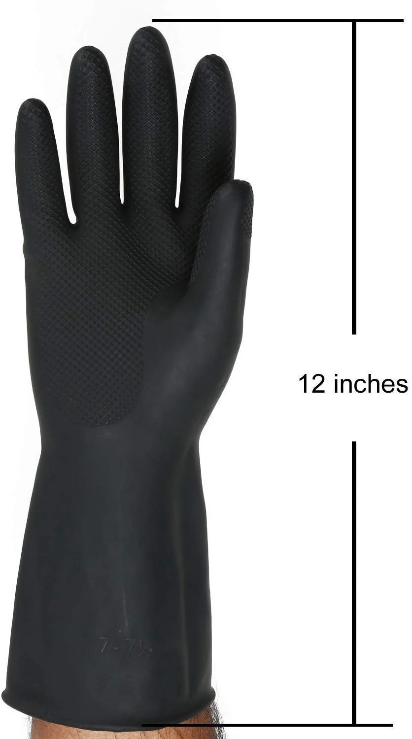 Multipurpose Natural Gum Rubber Reusable Cleaning Gloves - Image 6