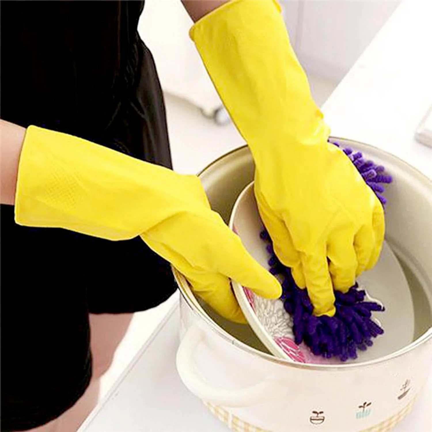 Multipurpose Rubber Reusable Cleaning Gloves - Image 3