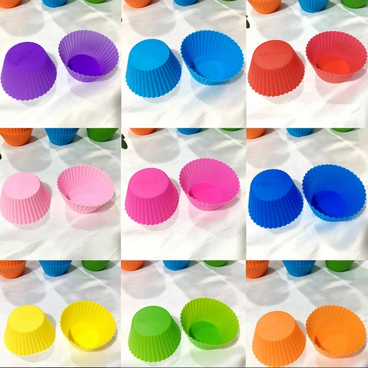 Silicone Cupcake-Shaped Baking Mold for Chocolate, Candy & Pastry (6 Pc) - Image 6