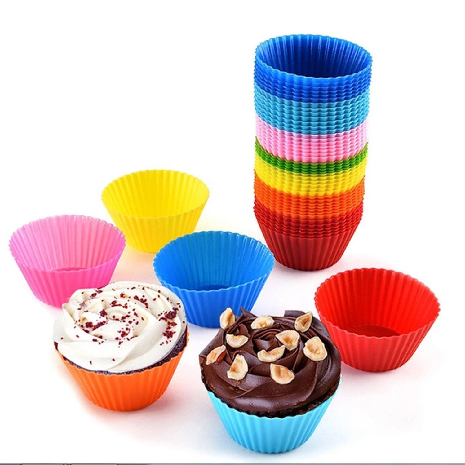 Silicone Cupcake-Shaped Baking Mold for Chocolate, Candy & Pastry (6 Pc) - Image 7