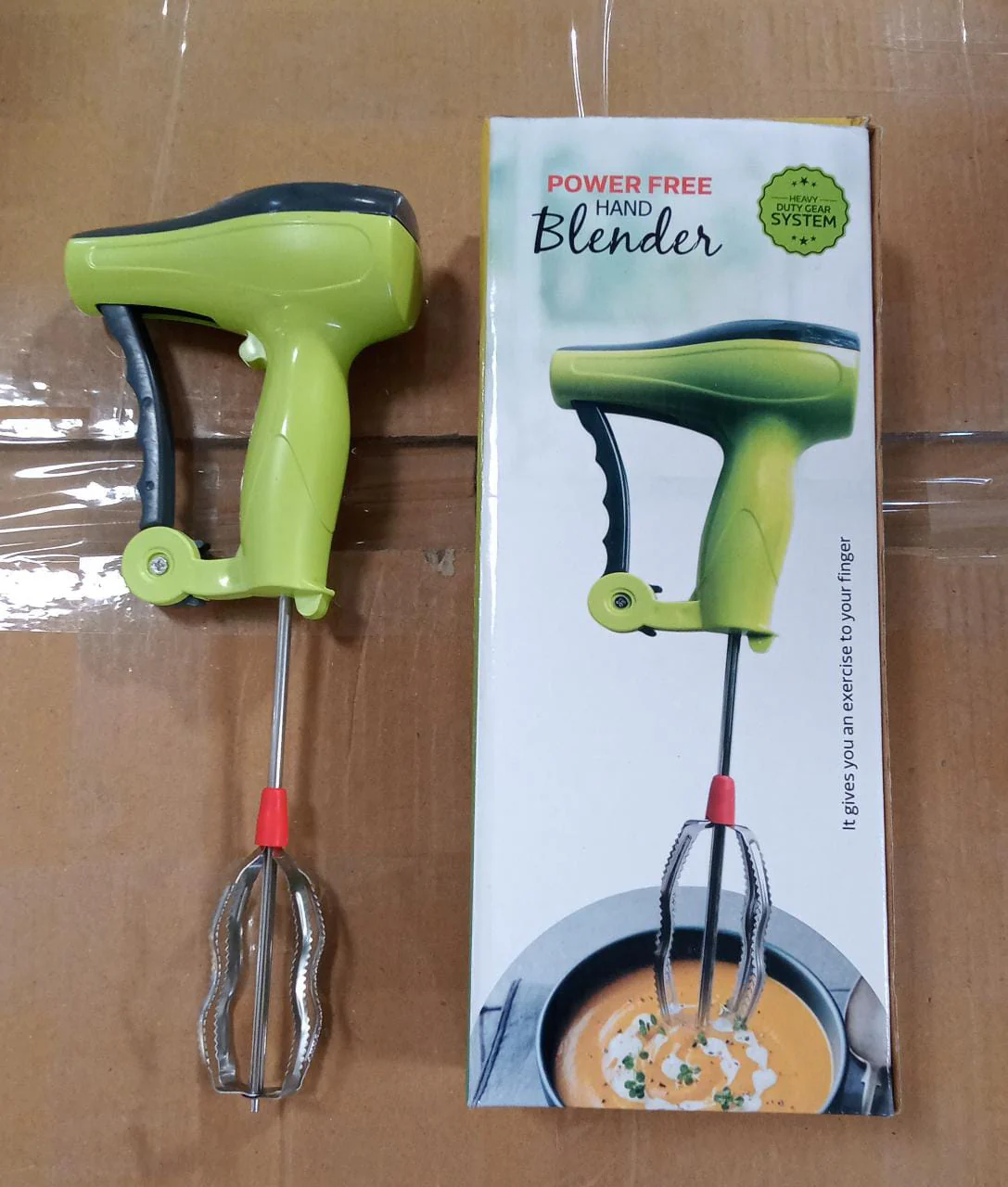Power Free Manual Hand Blender with Stainless Steel Blades Mixer Rawai - Image 8