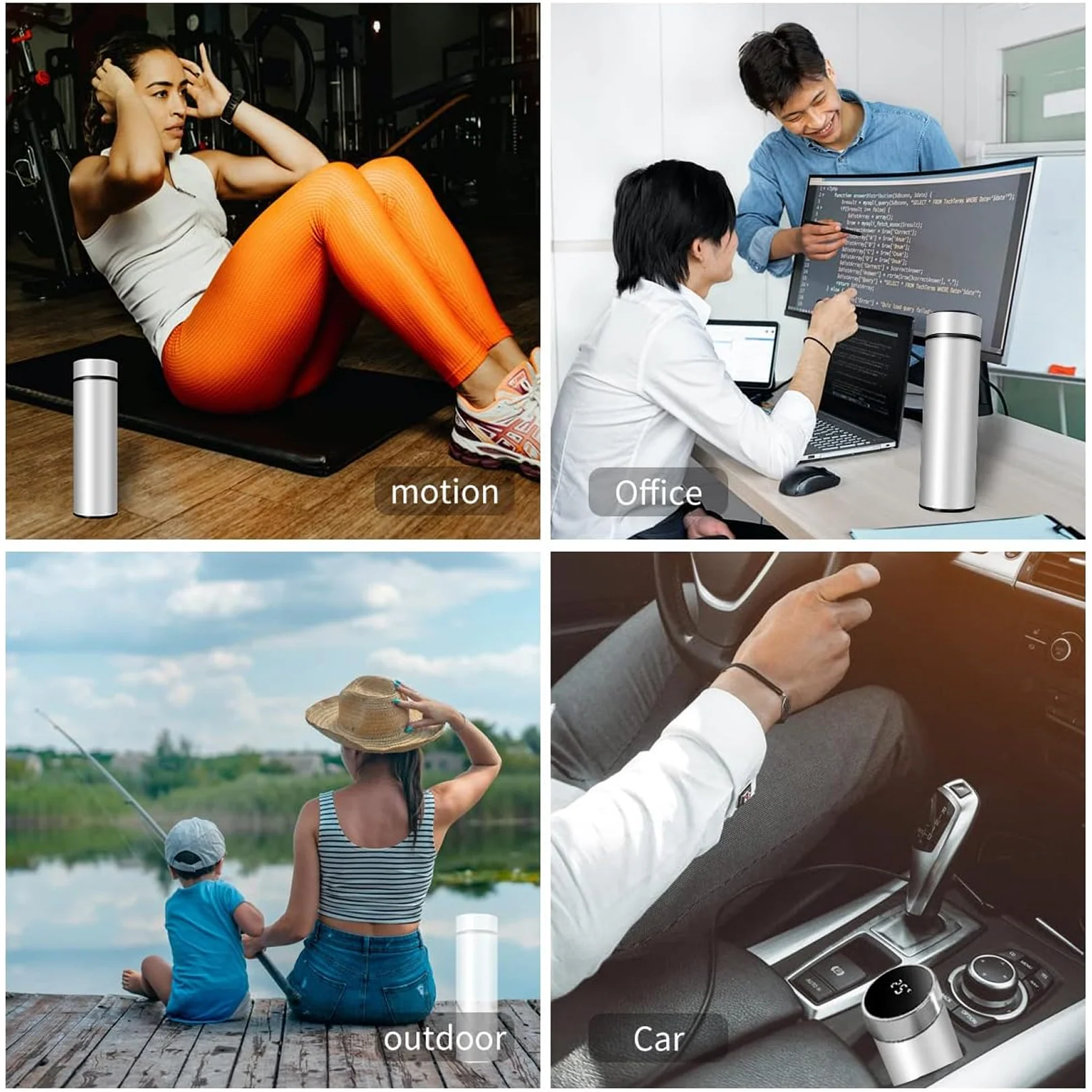 0726 Vacuum Insulated Water Bottle with LED Temperature Display (1 Pc / Multicolor) - Image 2