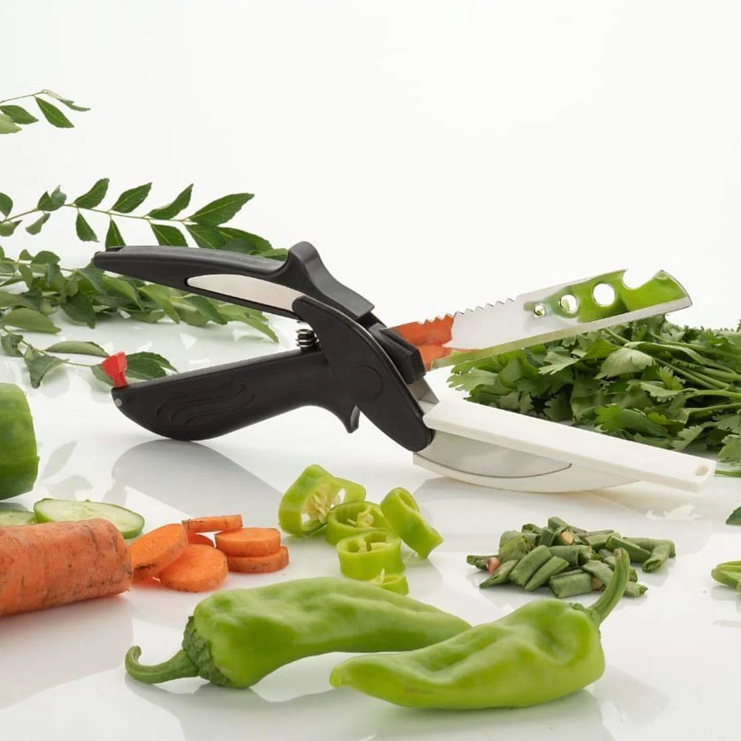 Stainless Steel 4 in 1 Clever Cutter, Black - Image 7