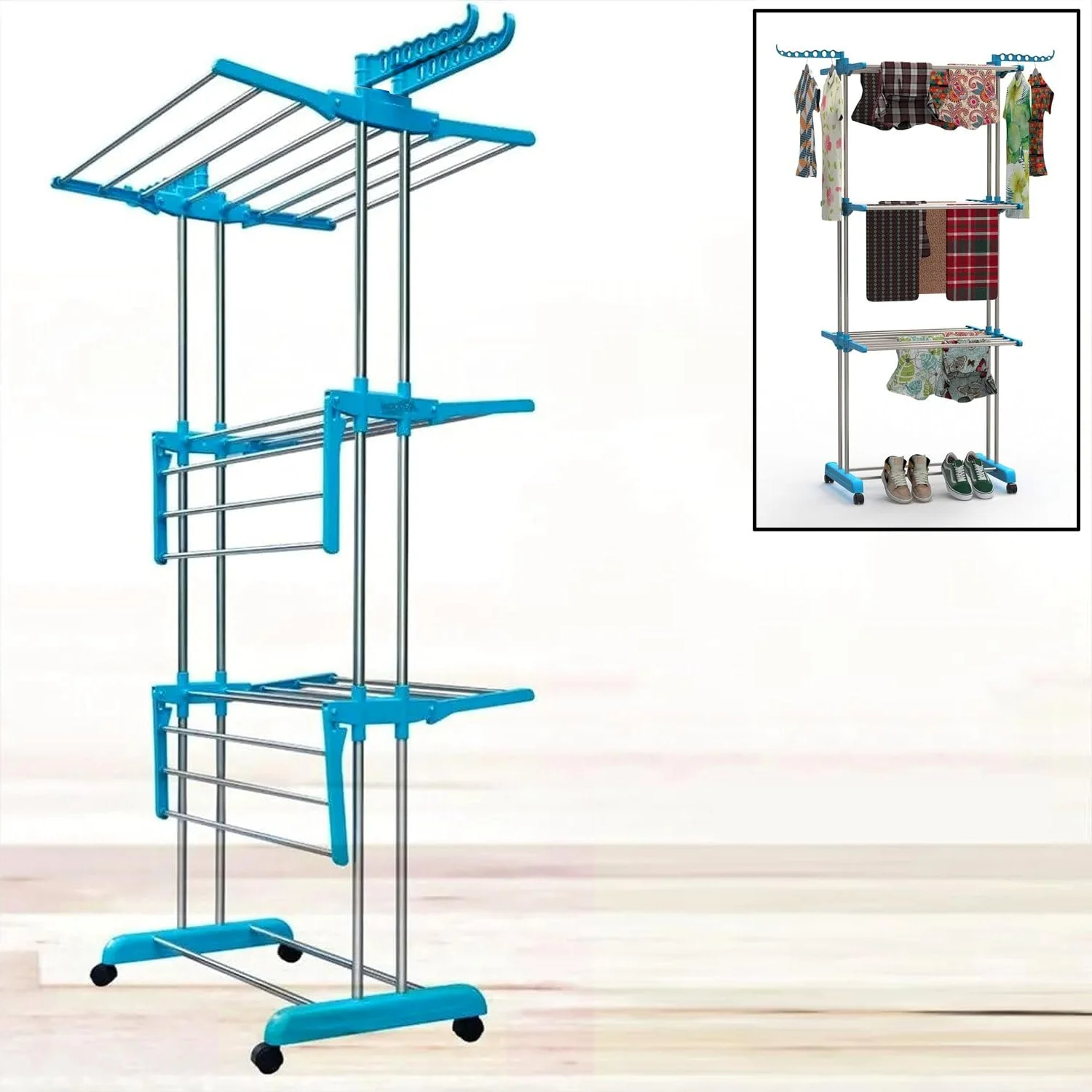 Stainless Steel Cloth Drying Stand - Image 3