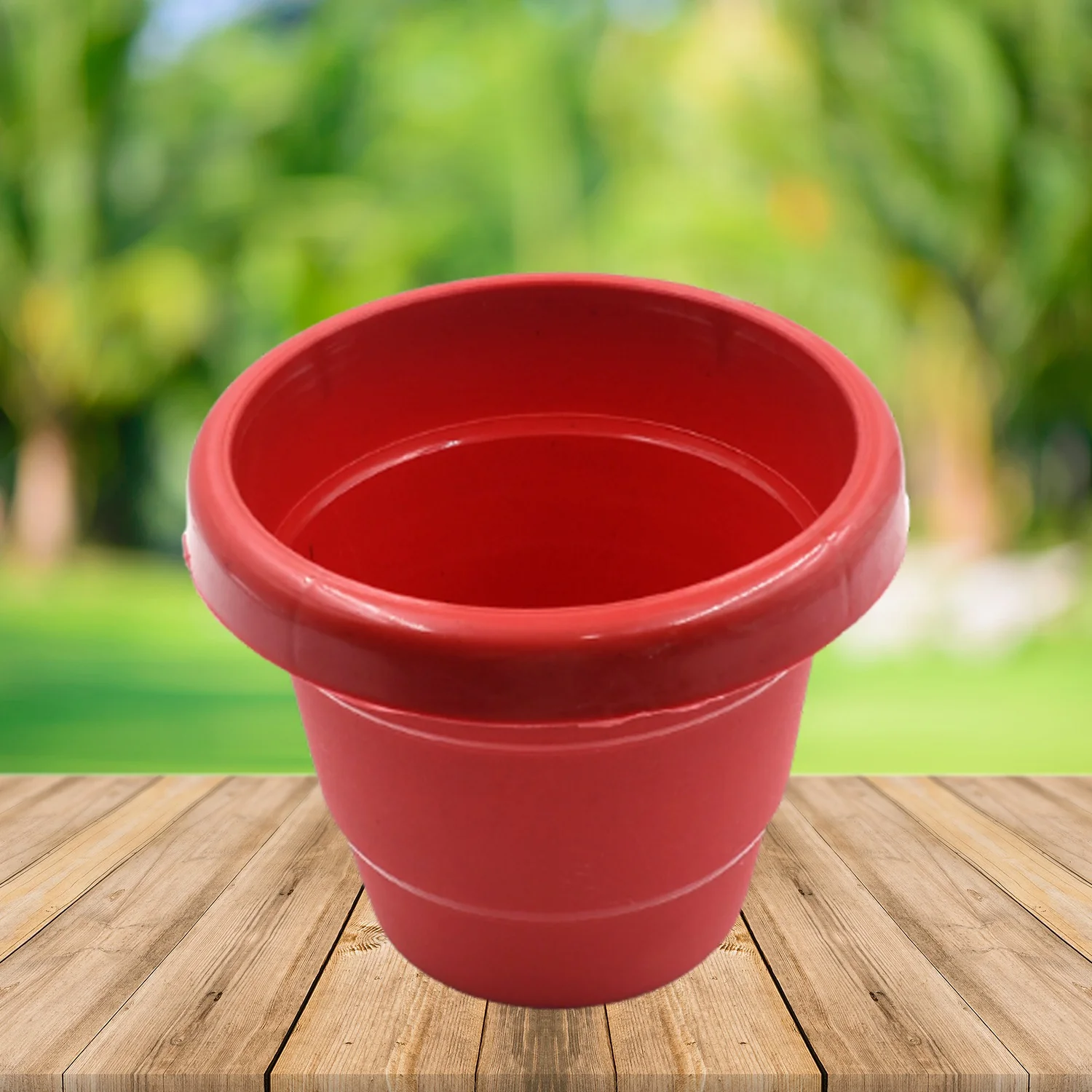 Plastic Heavy-Duty Plant Container Pot for Indoor & Balcony Garden (13cm, 1 Pc) - Image 3