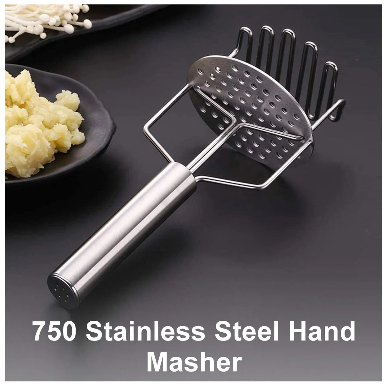 Stainless Steel Hand (Mash for Dal / Vegetable / Potato / Baby Food / pav bhaji) - Image 7