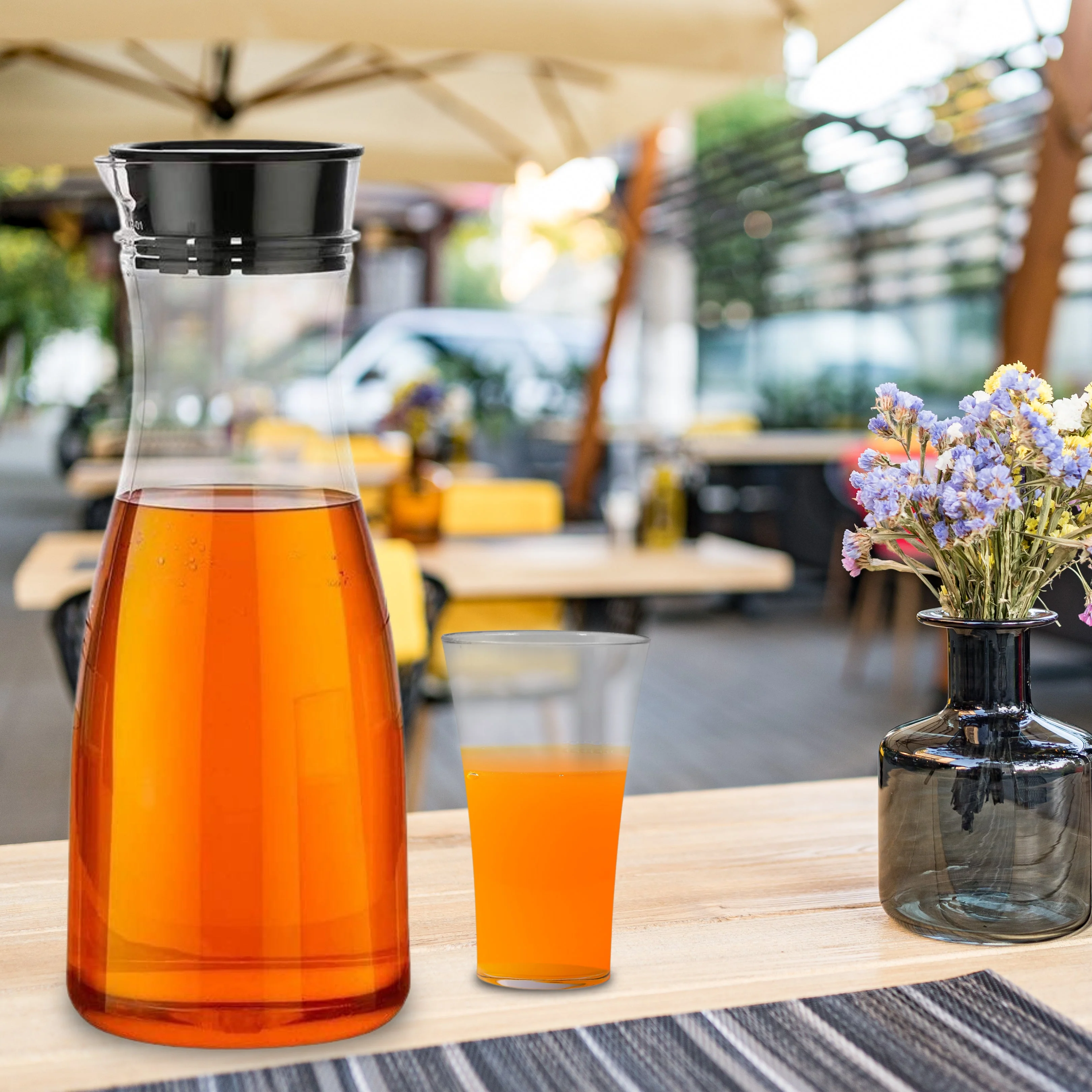 Transparent Unbreakable Water Juicy Jug and 6 Pcs. Glass Combo Set - Image 3