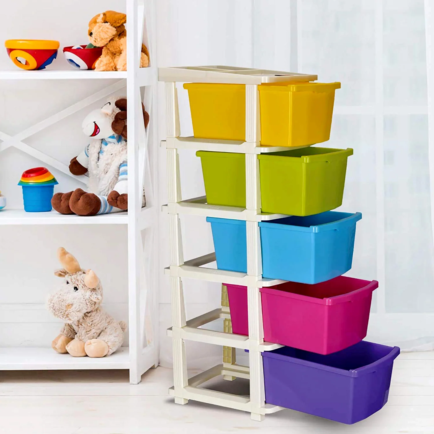 Multipurpose Modular Drawer Organizer Storage Box - 5 Layers - Image 3
