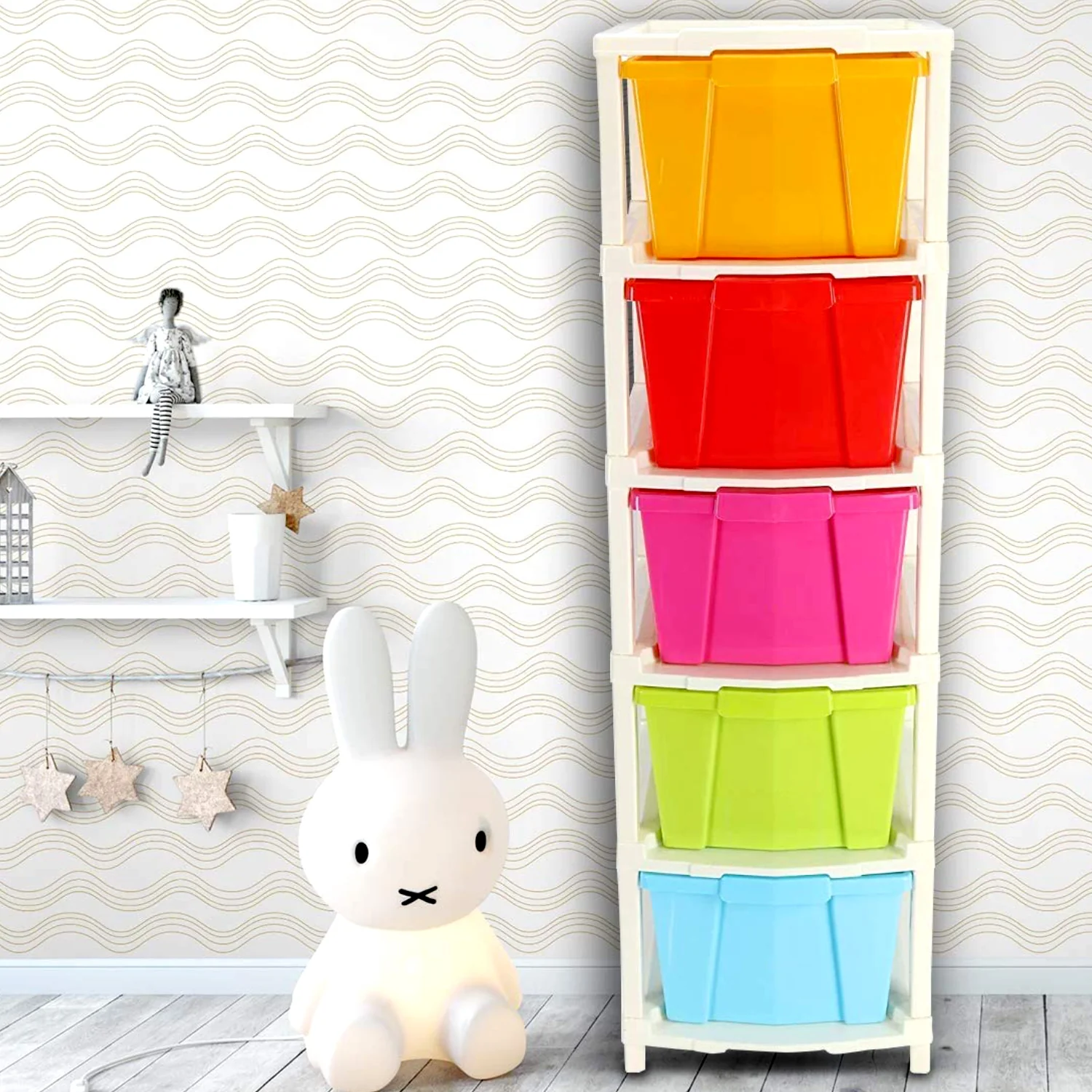 Multipurpose Modular Drawer Organizer Storage Box - 5 Layers - Image 7