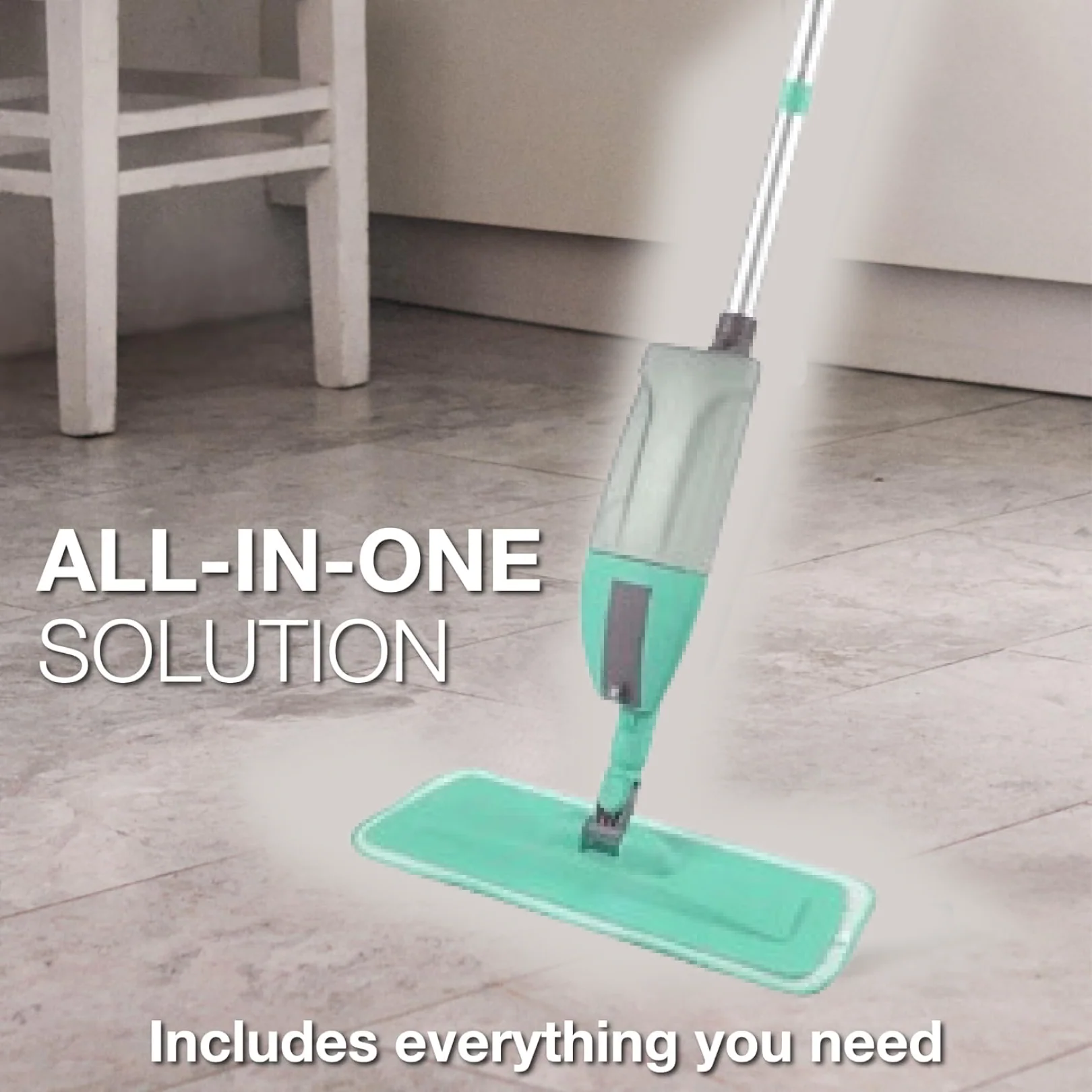 Cleaning 360 Degree Healthy Spray Mop with Removable Washable Cleaning Pad - Image 4