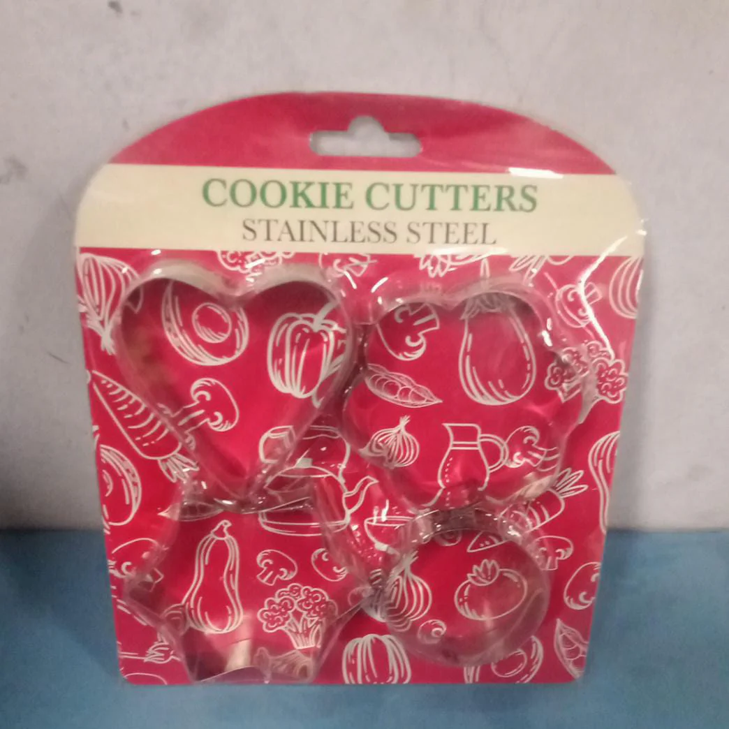 Stainless Steel Cookie Cutter Set – Heart, Star & Flower Shapes (4 Pcs) - Image 8