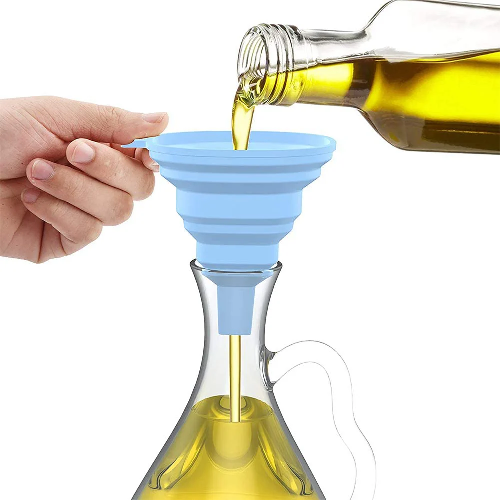 Flexible Silicone Kitchen Funnel Liquid / Powder Transfer Hopper Food (Small) - Image 3