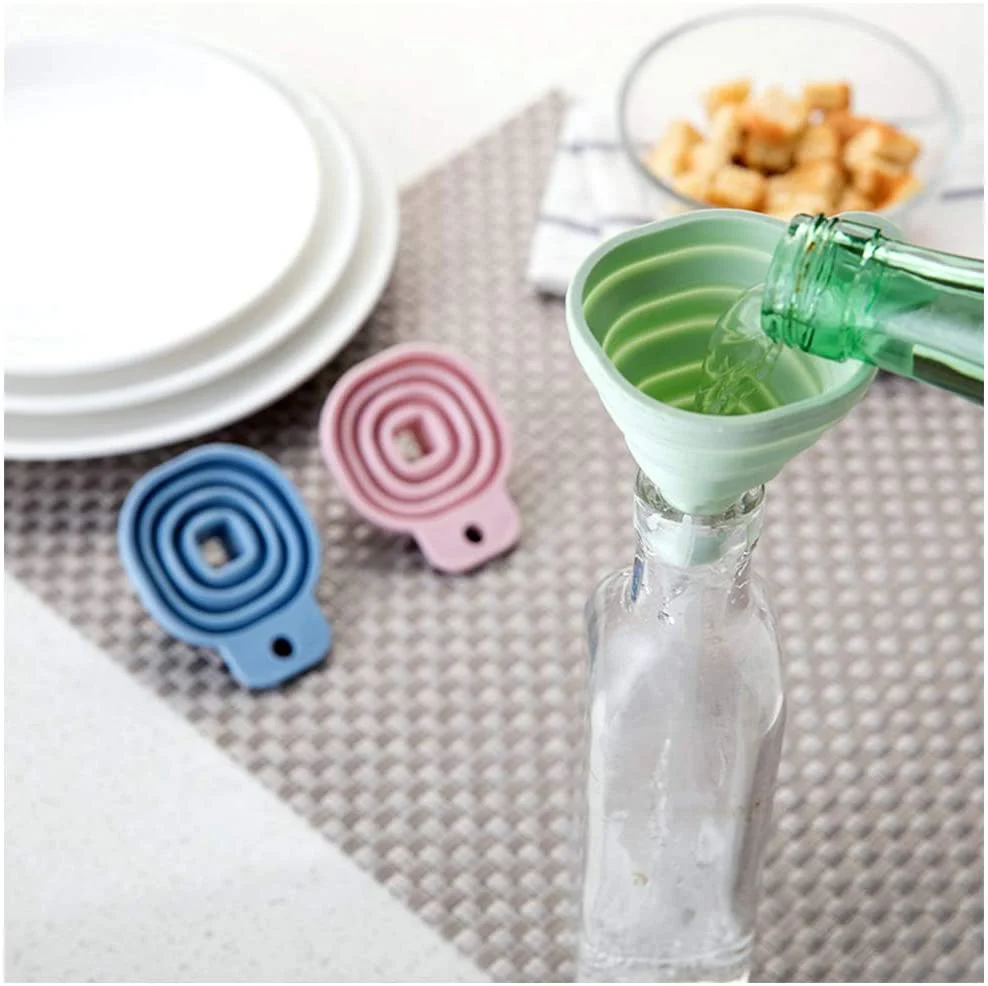 Flexible Silicone Kitchen Funnel Liquid / Powder Transfer Hopper Food (Small) - Image 5