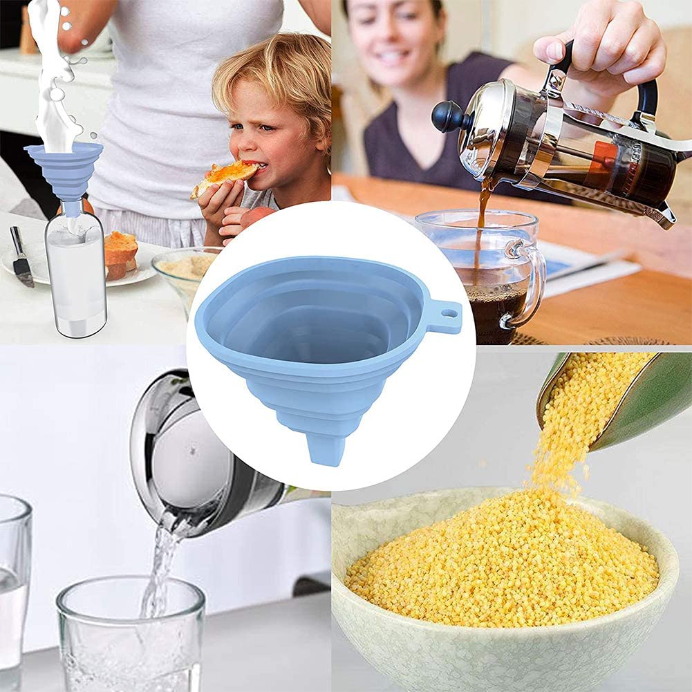 Flexible Silicone Kitchen Funnel Liquid / Powder Transfer Hopper Food (Small) - Image 8