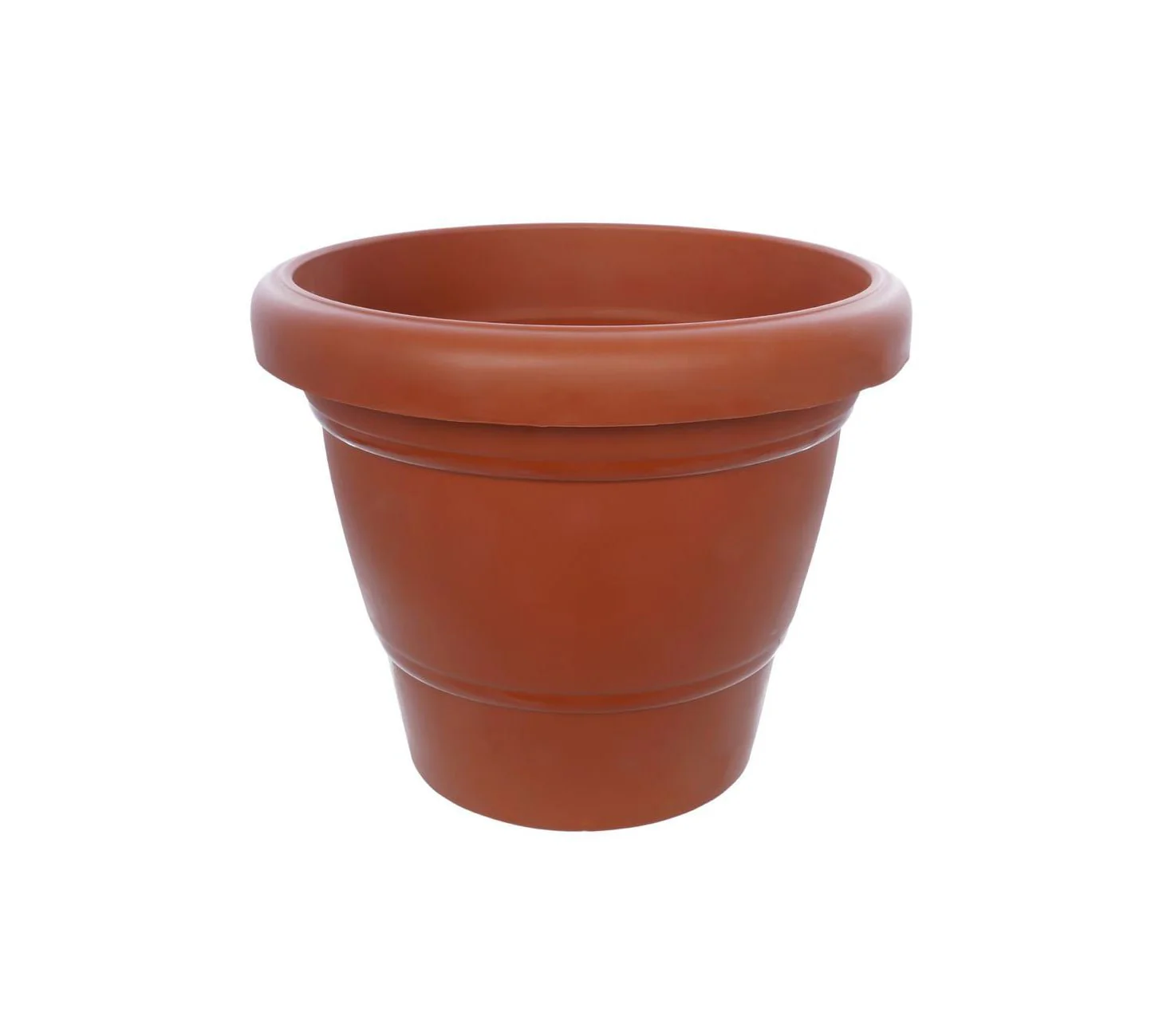 Garden Heavy Plastic Planter Pot / Gamla 6 inch (Brown, Pack of 1, Small) - Image 6