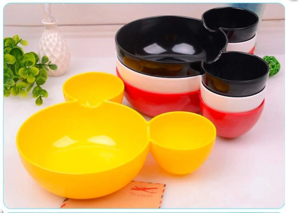 Mickey Shaped Kids / Snack Serving Sectioned Plate - Image 5