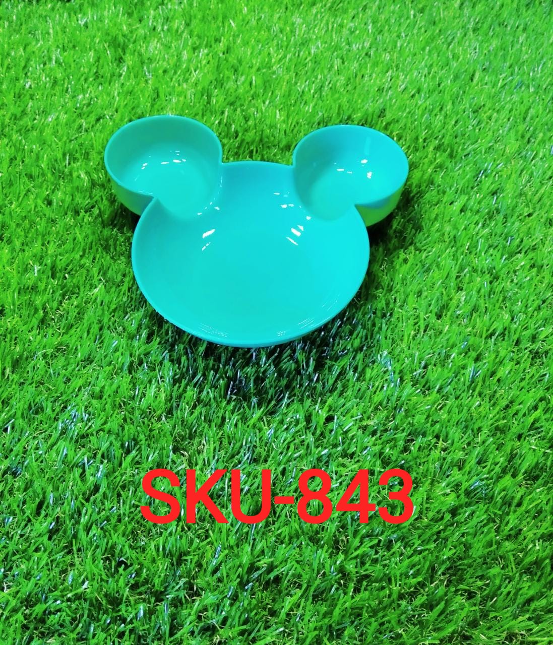Mickey Shaped Kids / Snack Serving Sectioned Plate - Image 9