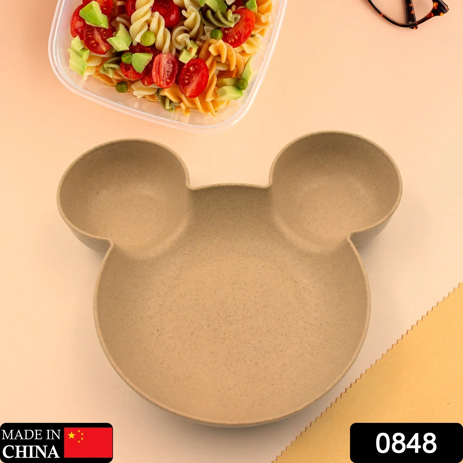 Mickey Mouse Shape Plates for Kids, BPA Free, & Unbreakable Children’s Food Plate - Image 2