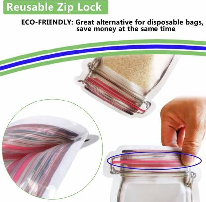 Plastics Transparent Jar Shaped Stand-up Pouch With Zipper - Image 3