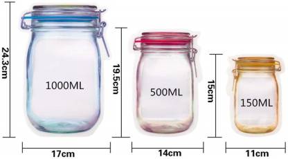 Plastics Transparent Jar Shaped Stand-up Pouch With Zipper - Image 8