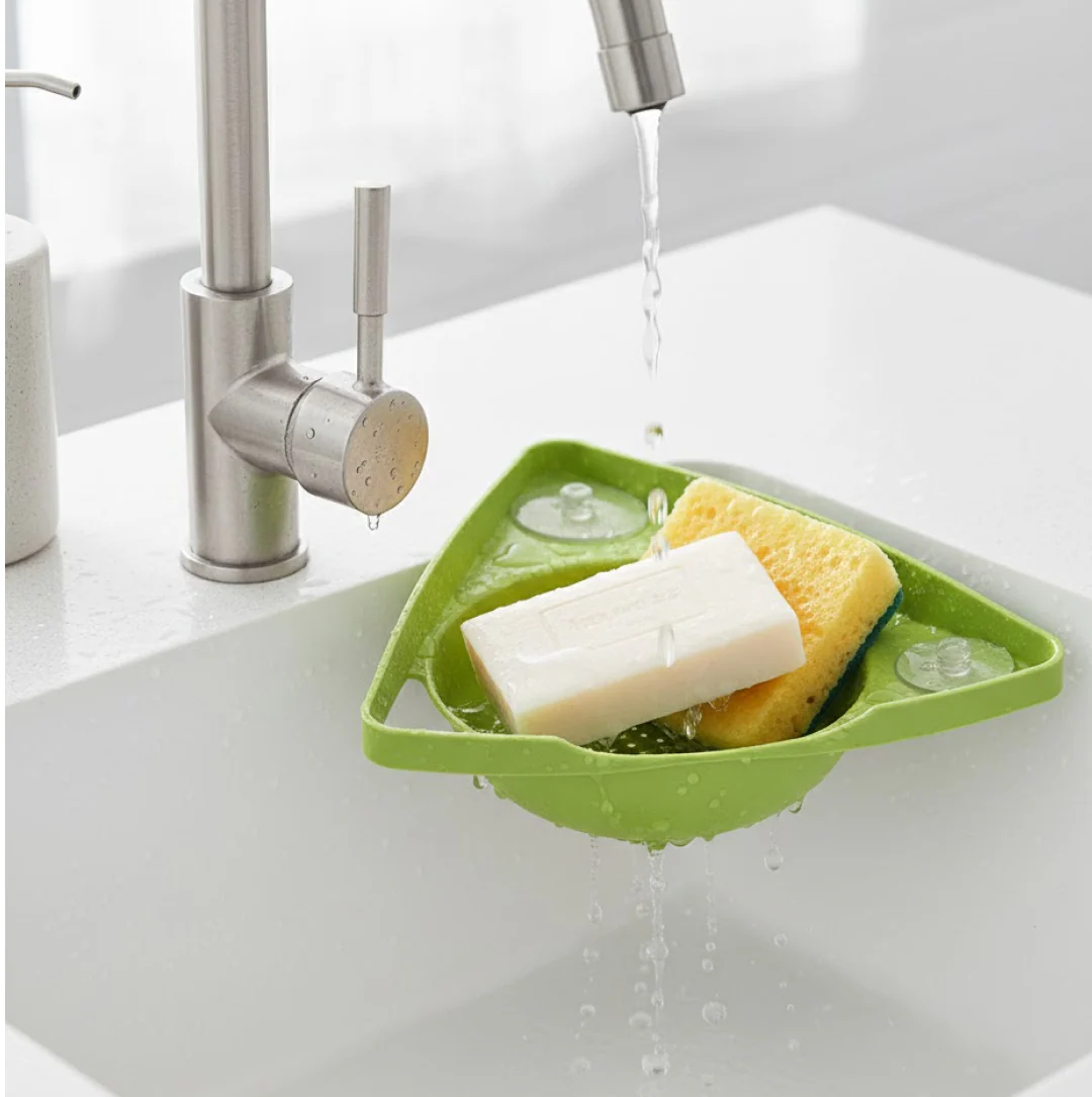 Corner Sink Strainer For Draining Kitchen Waste In Sinks And Wash Basins. - Image 5