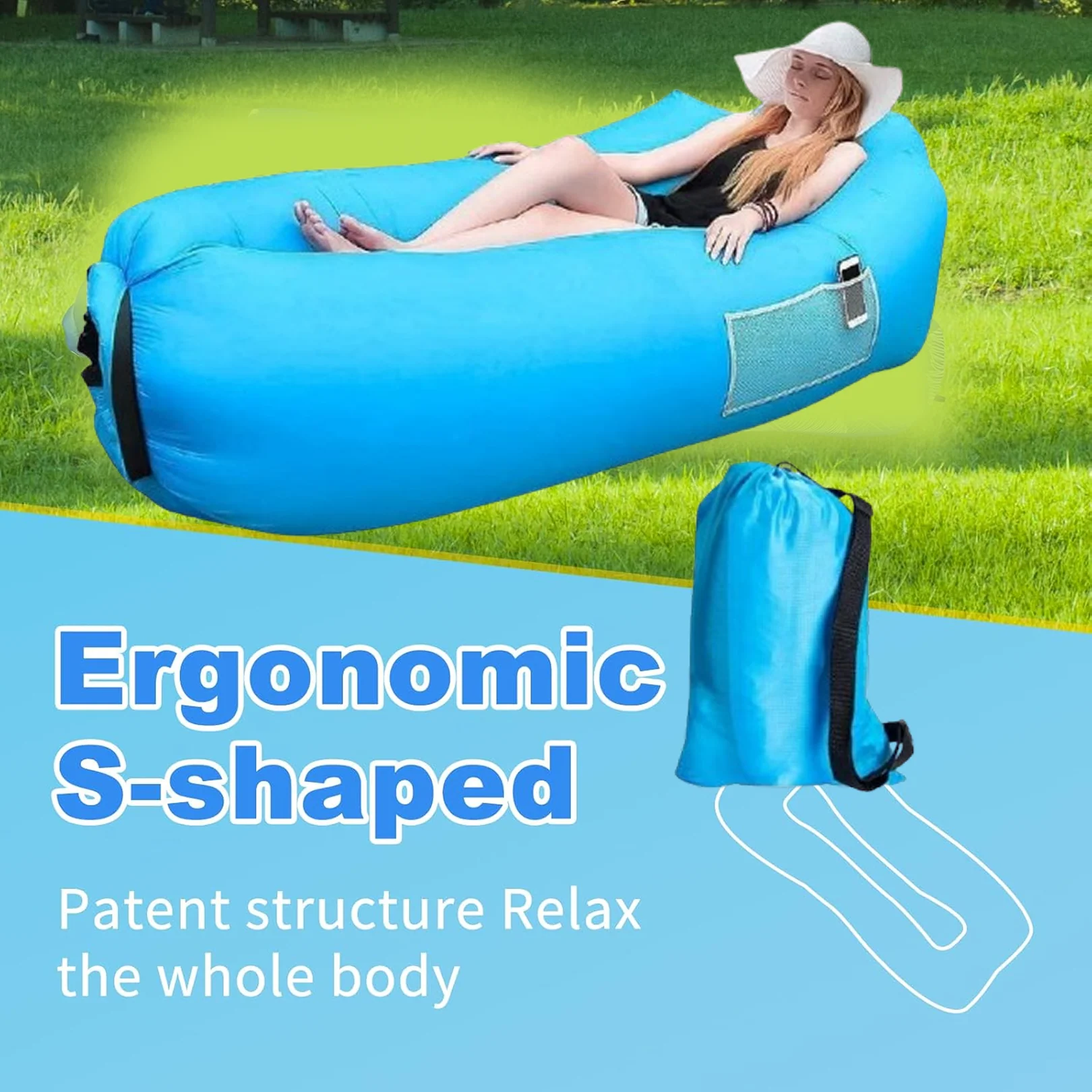 Portable Camping Inflatable Lounger Sofa - Image 6