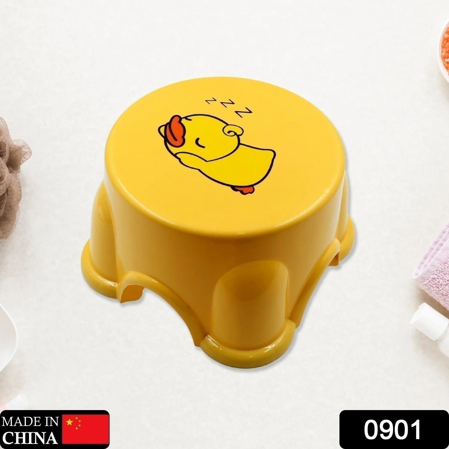 Small Portable Plastic Strong Stool for  living room, bathroom stool (MOQ :- 120) - Image 2