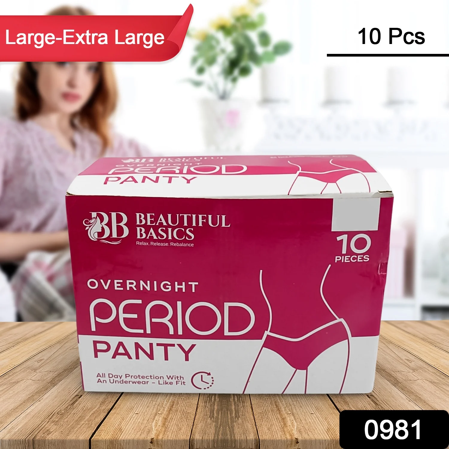 Women’s Emergency Travel Kit with Seamless Underwear Pantyliner  10 Pcs - Image 2