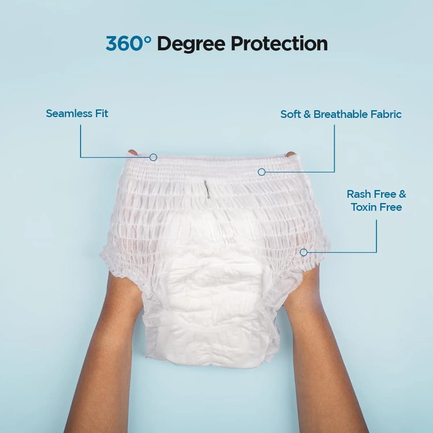 Women’s Emergency Travel Kit with Seamless Underwear Pantyliner  10 Pcs - Image 8