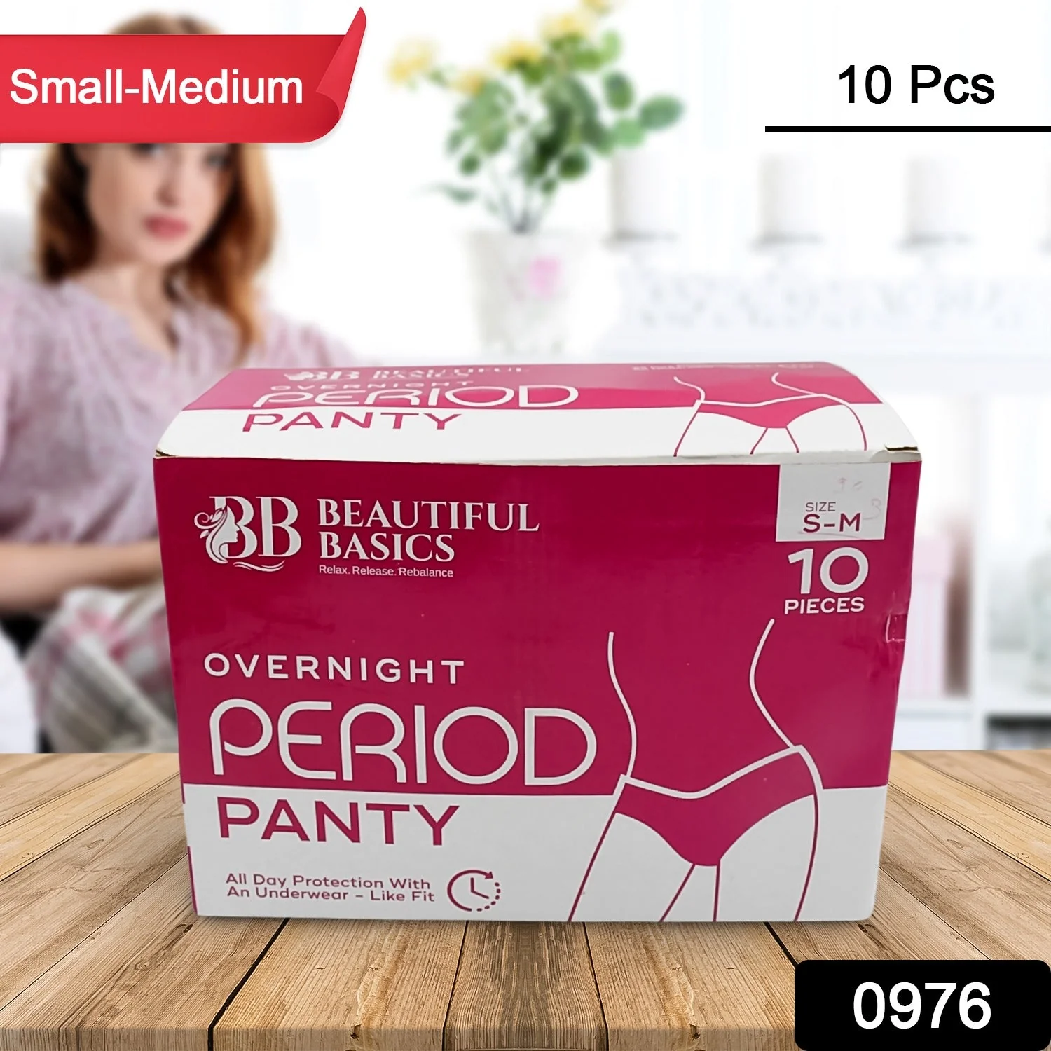 Women's Emergency Kit, Travel Kit- Includes Seamless Underwear, Pantyliner, Feminine Hygiene Sachet First Period Kit (10 Pcs) - Image 2