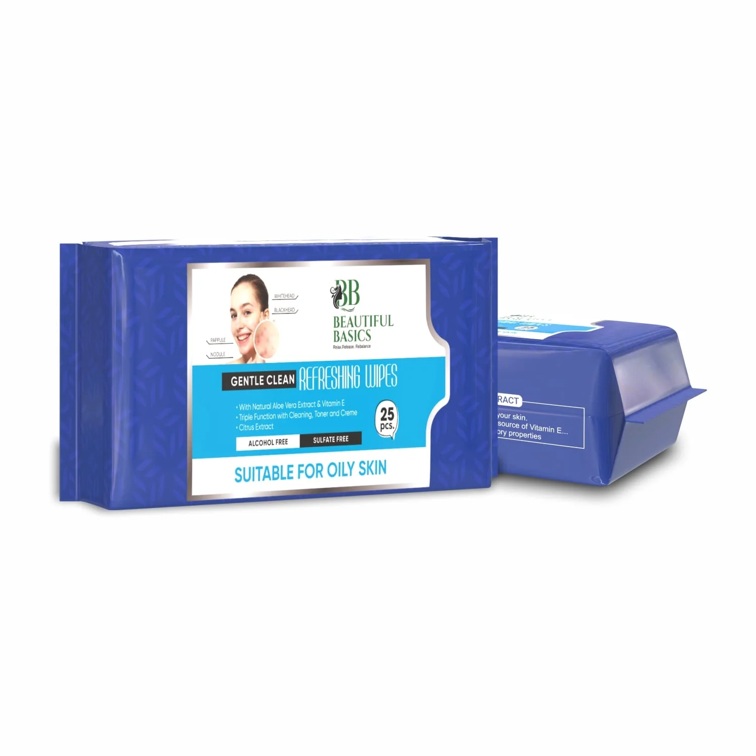 Refreshing Wet Wipes for Face 25 Wipes - Image 9