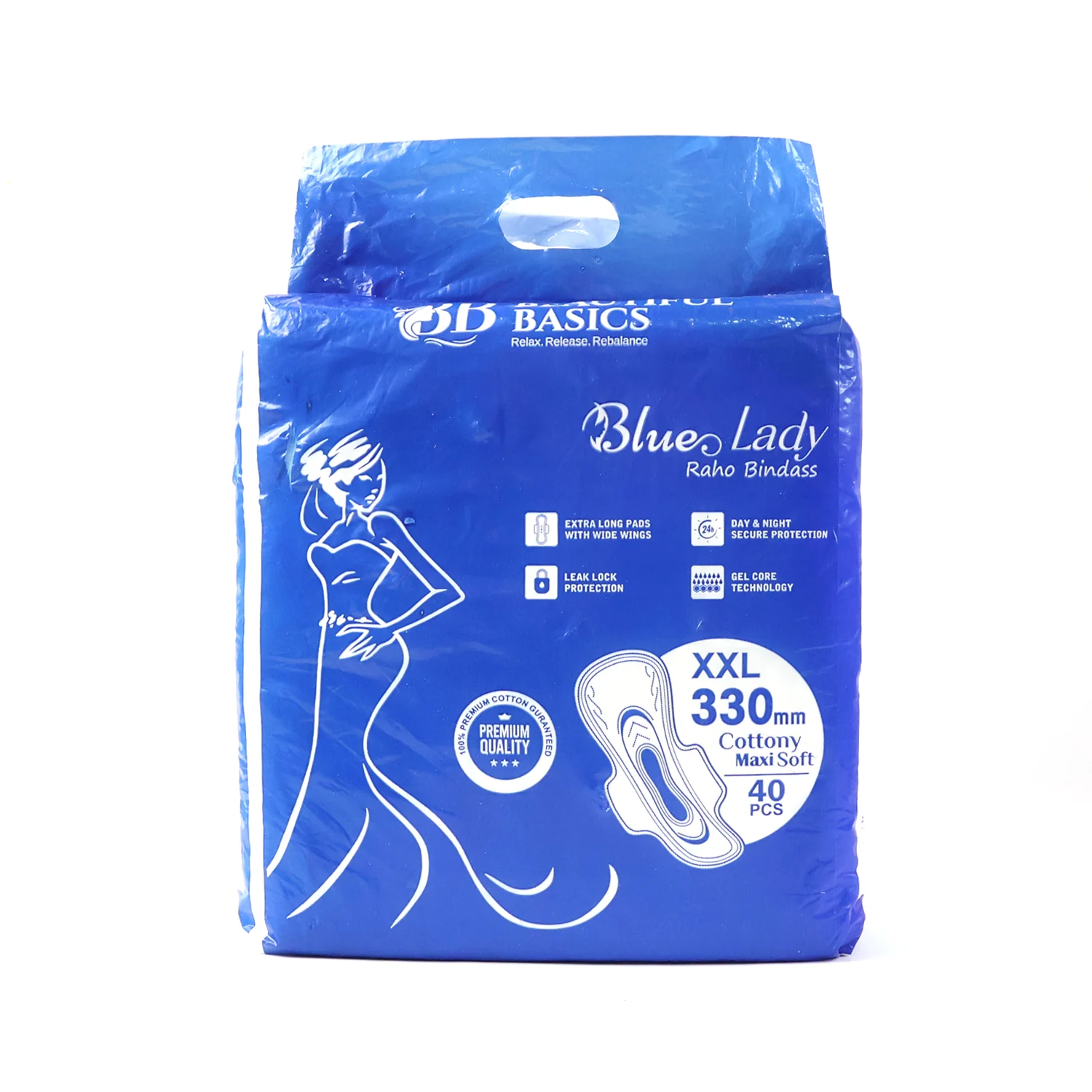 beautiful basics blue lady long pads - Image 5