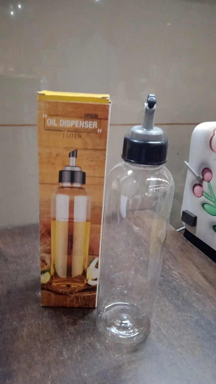 1L Oil Dispenser with Lid & Drip-Free Spout (Plastic) - Image 10