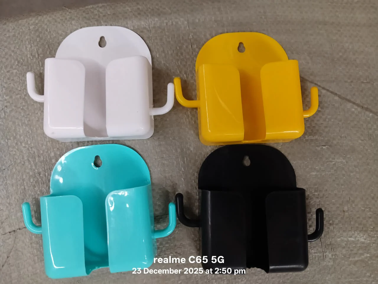 1 Pc Wallmount Mobile Stand With Hook for and stuffs purposes. (Mix Color / 1 Pc) - Image 9