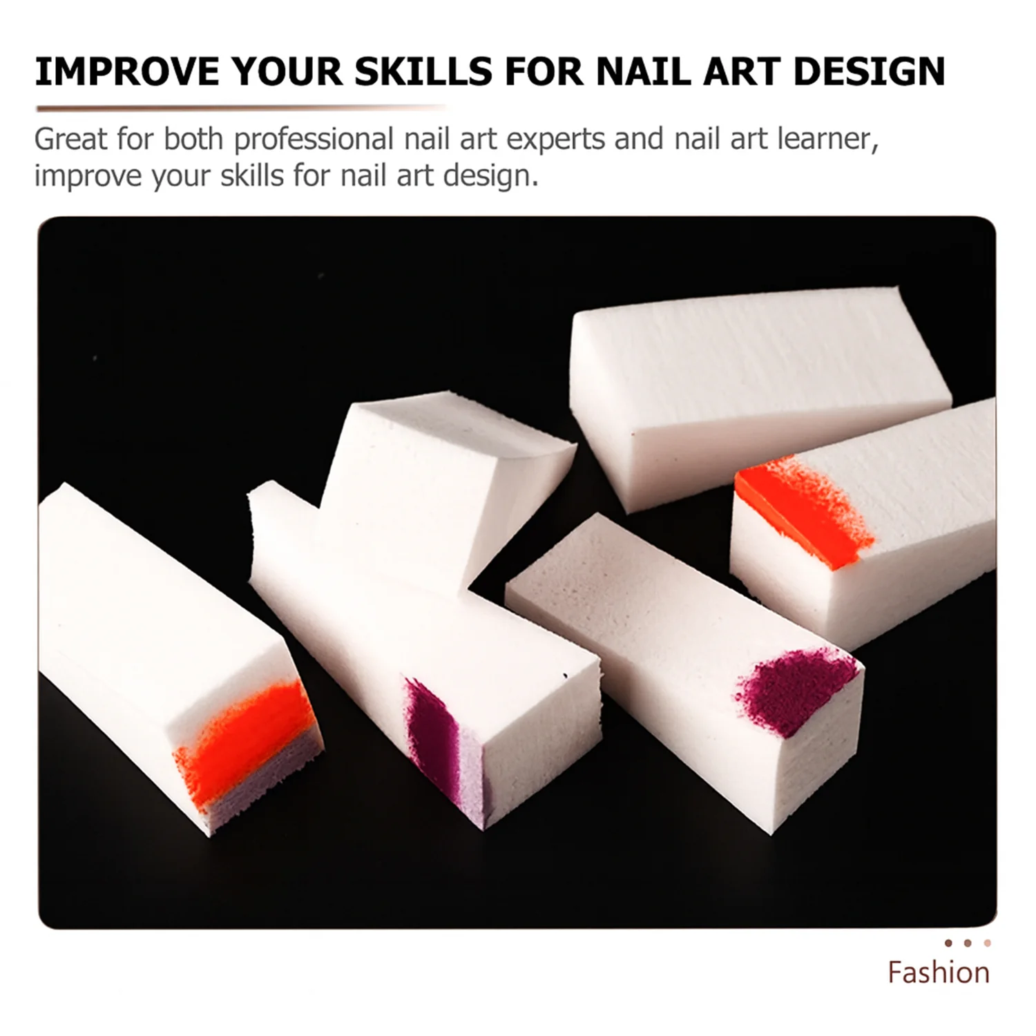 10 Pcs Nail Buffer Blocks – Professional Manicure & Pedicure Nail Polishing Sponge - Image 3