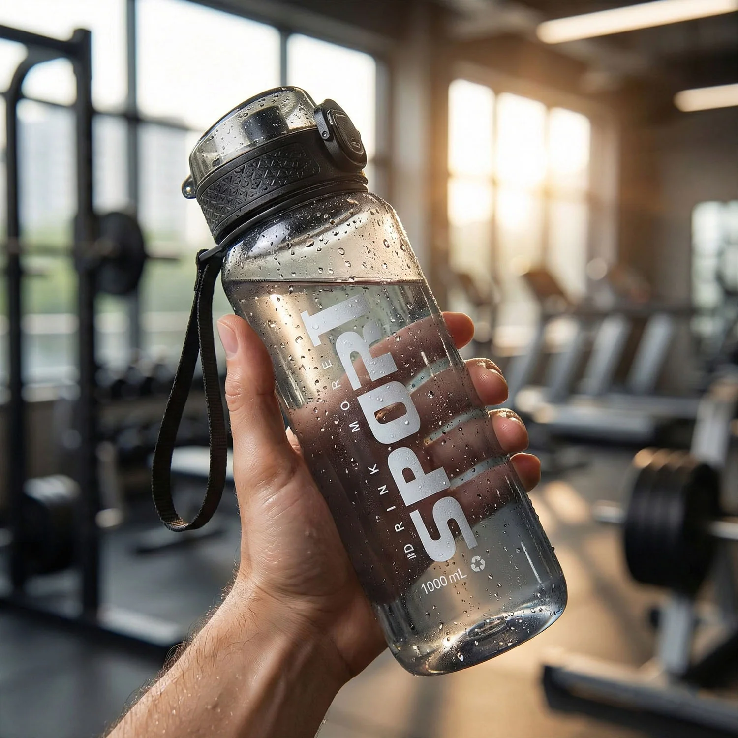 1000 ML Leakproof Sports Water Bottle (1 Pc) - Image 7
