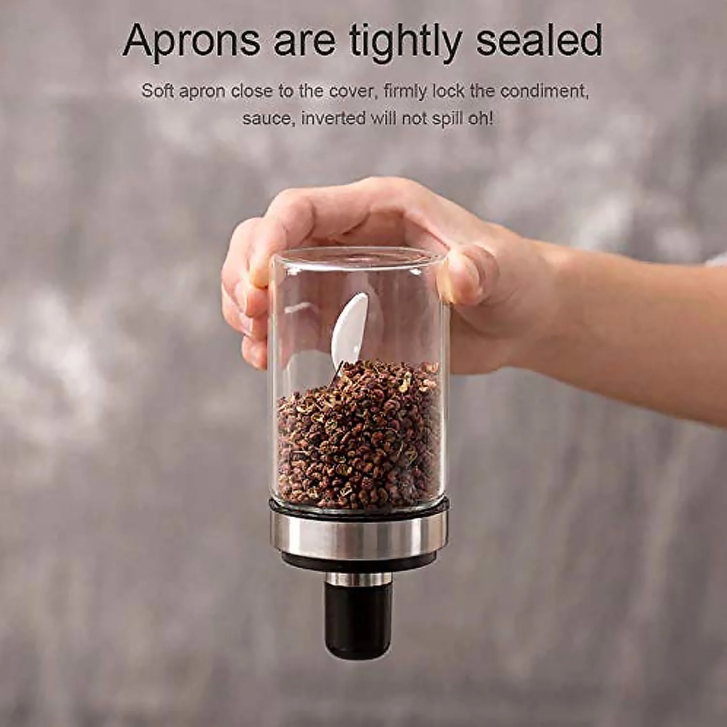 Transparent Glass Oil Dispenser 500 ML Bottle Set of 2, Spice Jar 250 ML Set of 3, Oil Bottle for Kitchen, Oil & Vinegar Storage Glass Bottle, Glass Container for Spice, Masala (5 Pcs Set) - Image 7