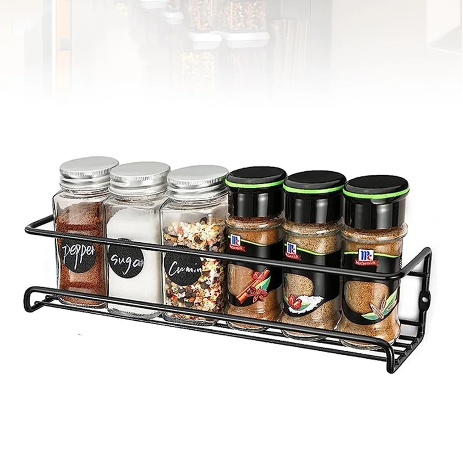 Metal Storage Bottle Hanging Rack (1 Pc) - Image 4