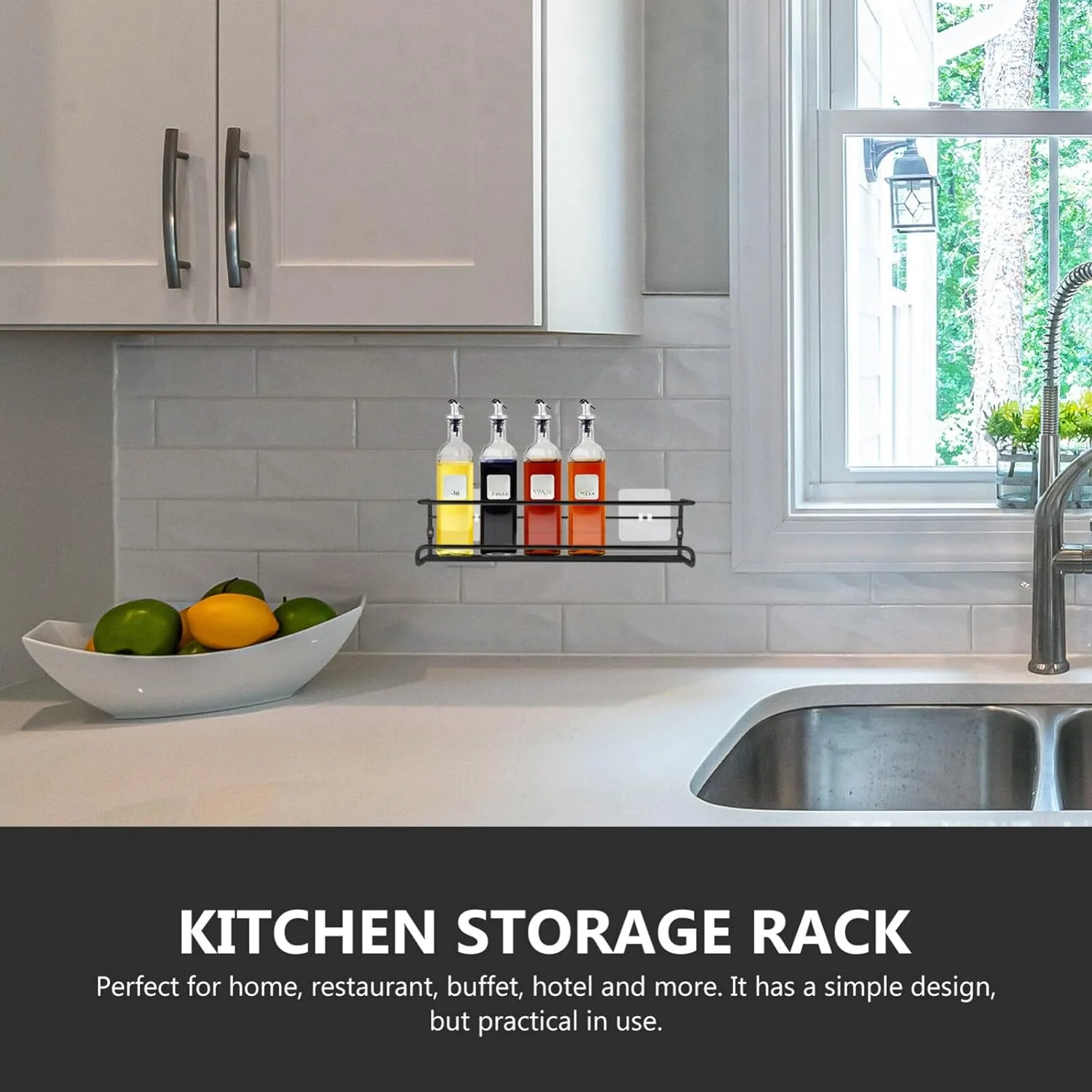Metal Storage Bottle Hanging Rack (1 Pc) - Image 6