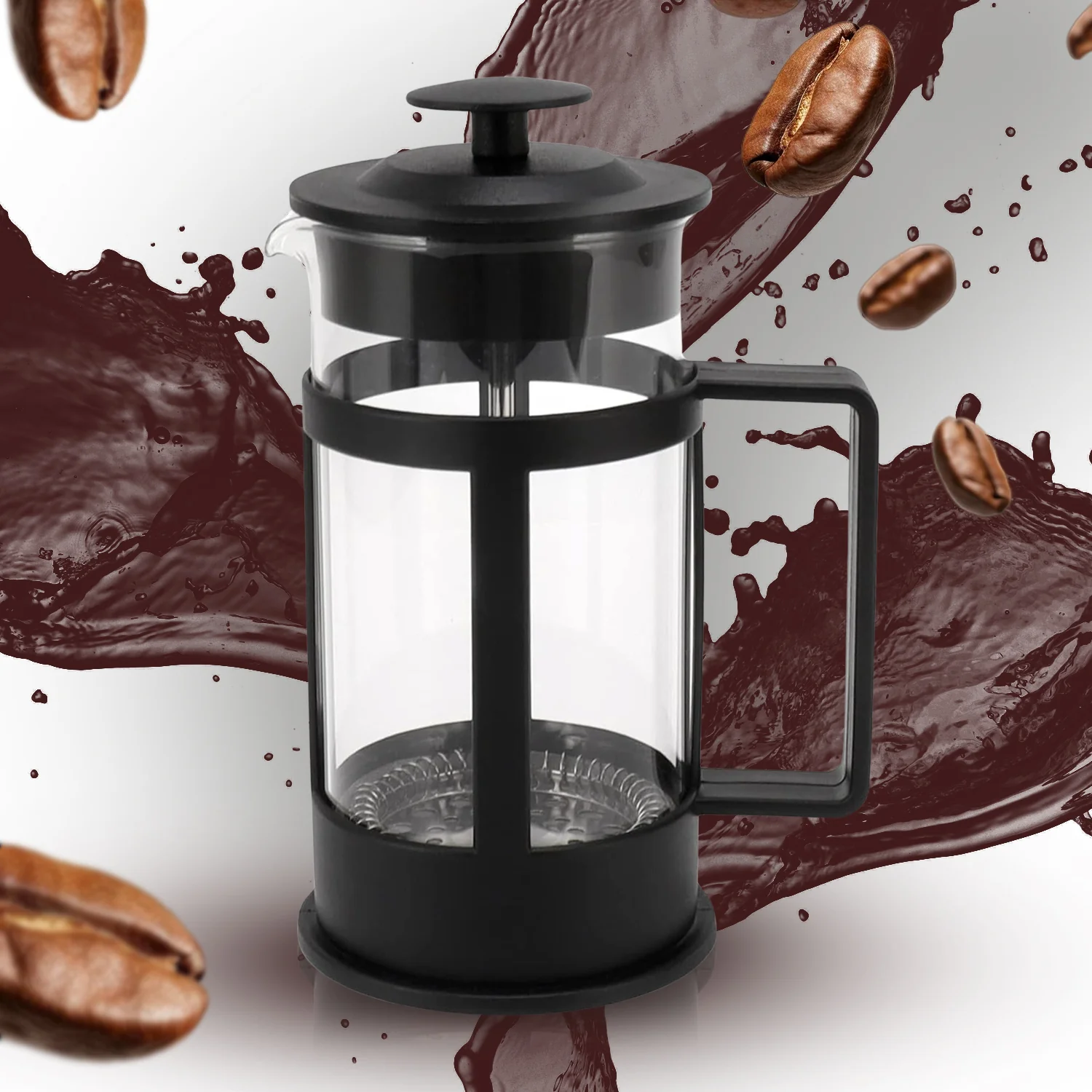 Coffee and Tea maker, Coffee Maker Glass Coffee Press Glass Teapot (Approx 350ml) - Image 4