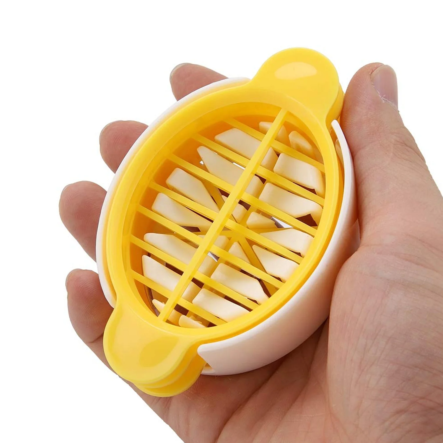 Egg Slicer, 3 in 1 Boiled Egg Slicer, Egg Slicer Restaurant Kitchen Tool (1 Pc) - Image 7