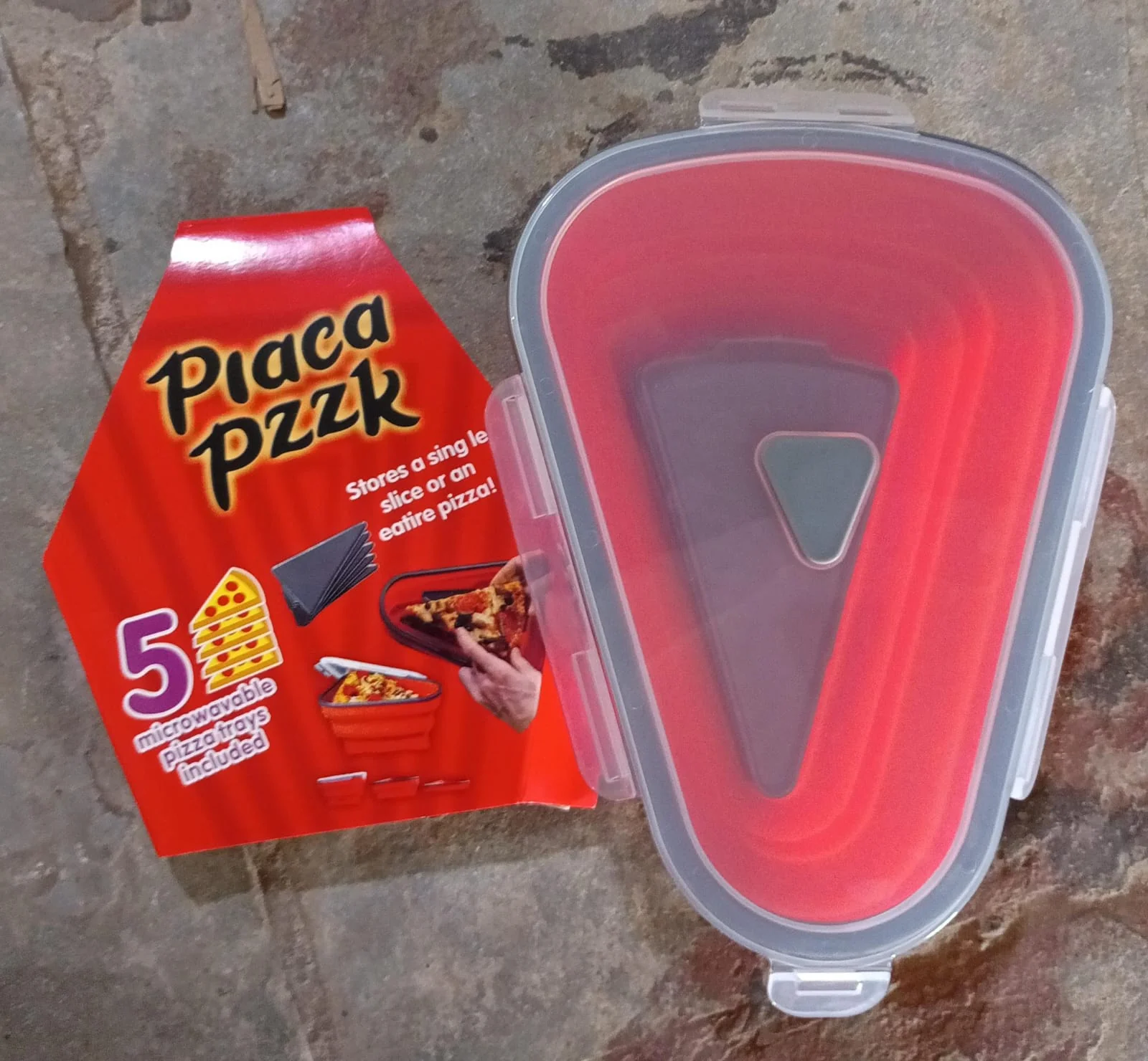 Reusable Expandable Pizza Storage Container with 5 Microwavable Trays - Image 9
