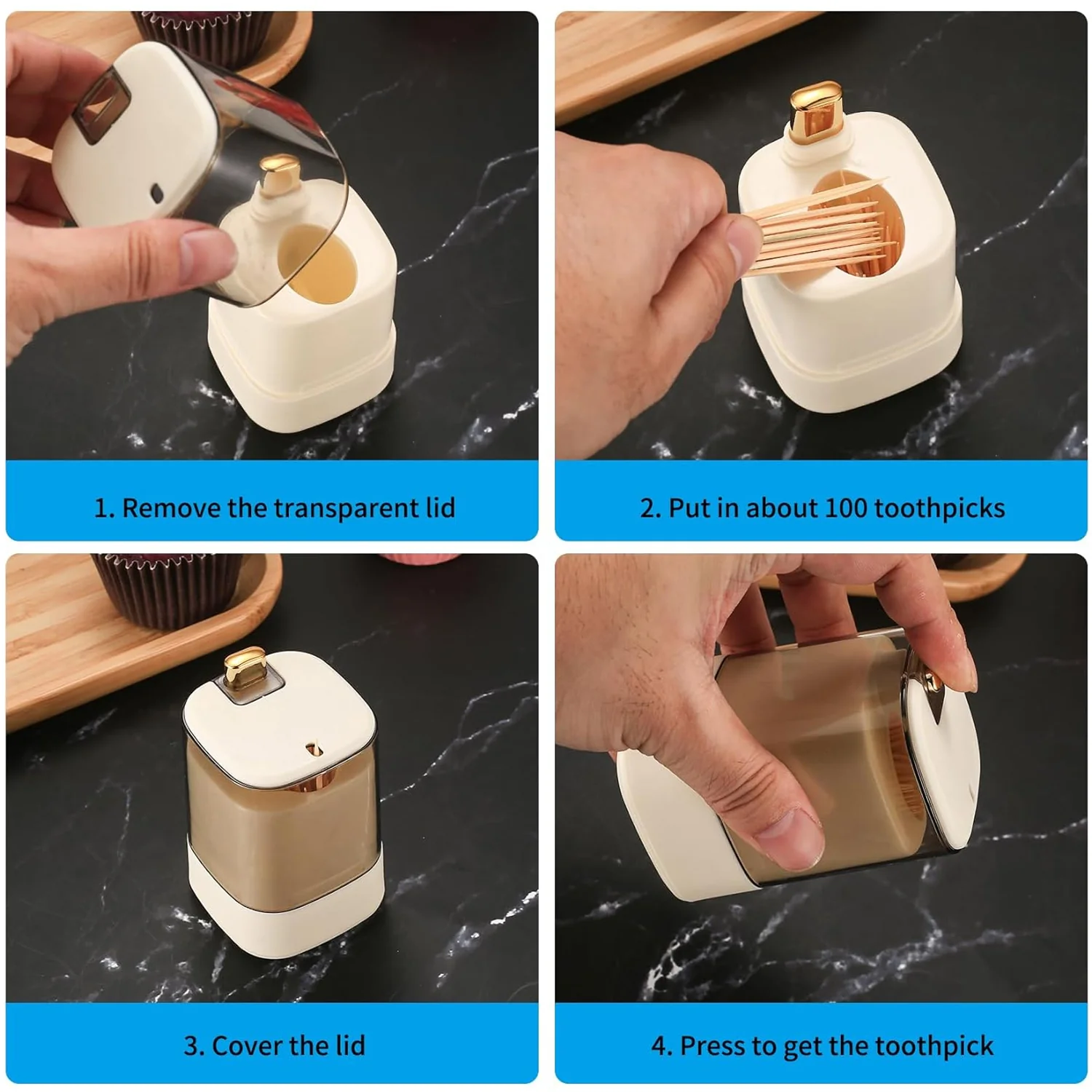 Toothpick Holder Dispensers,  for Home Living room Kitchen Restaurant (1 Pc) - Image 7