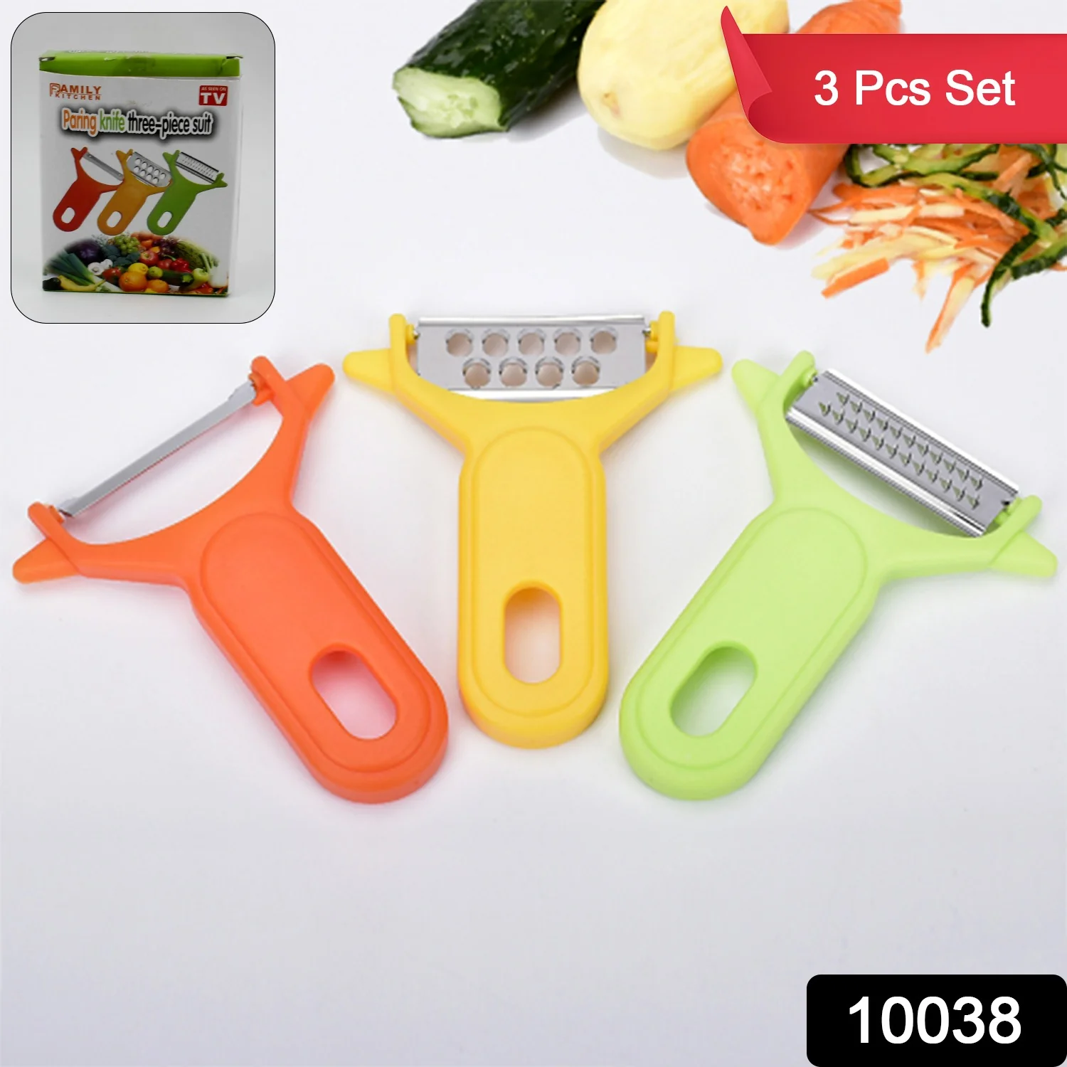 Peeler Slicers Shredders for Fruits and Vegetables (3 Pcs Set) - Image 2