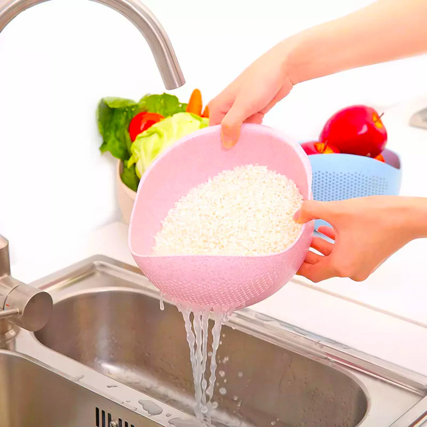 Multipurpose High Quality Washing Bowl for Rice (1 Pc) - Image 7