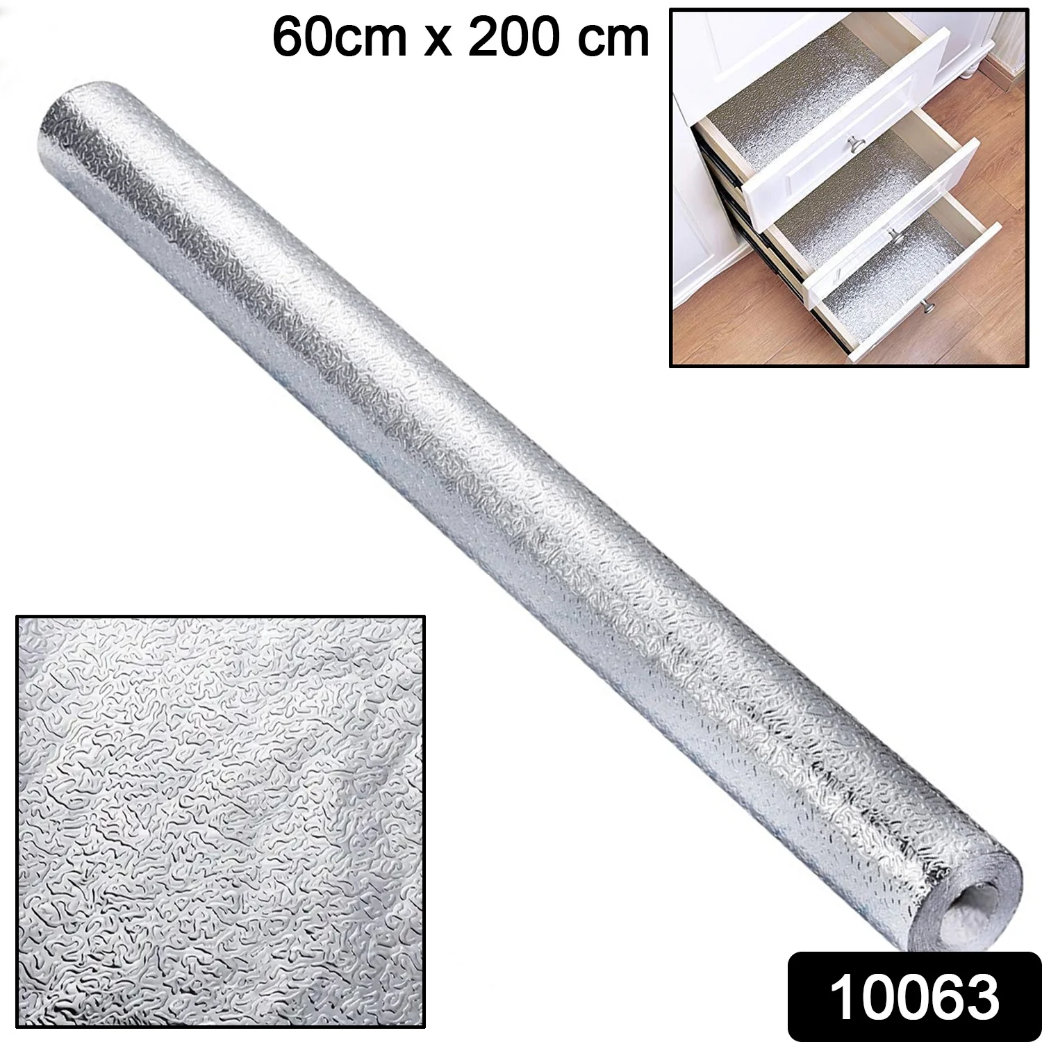 Self-Adhesive Wallpaper Aluminum Foil Wall Paper (60×200 Cm / Mix Design) - Image 2