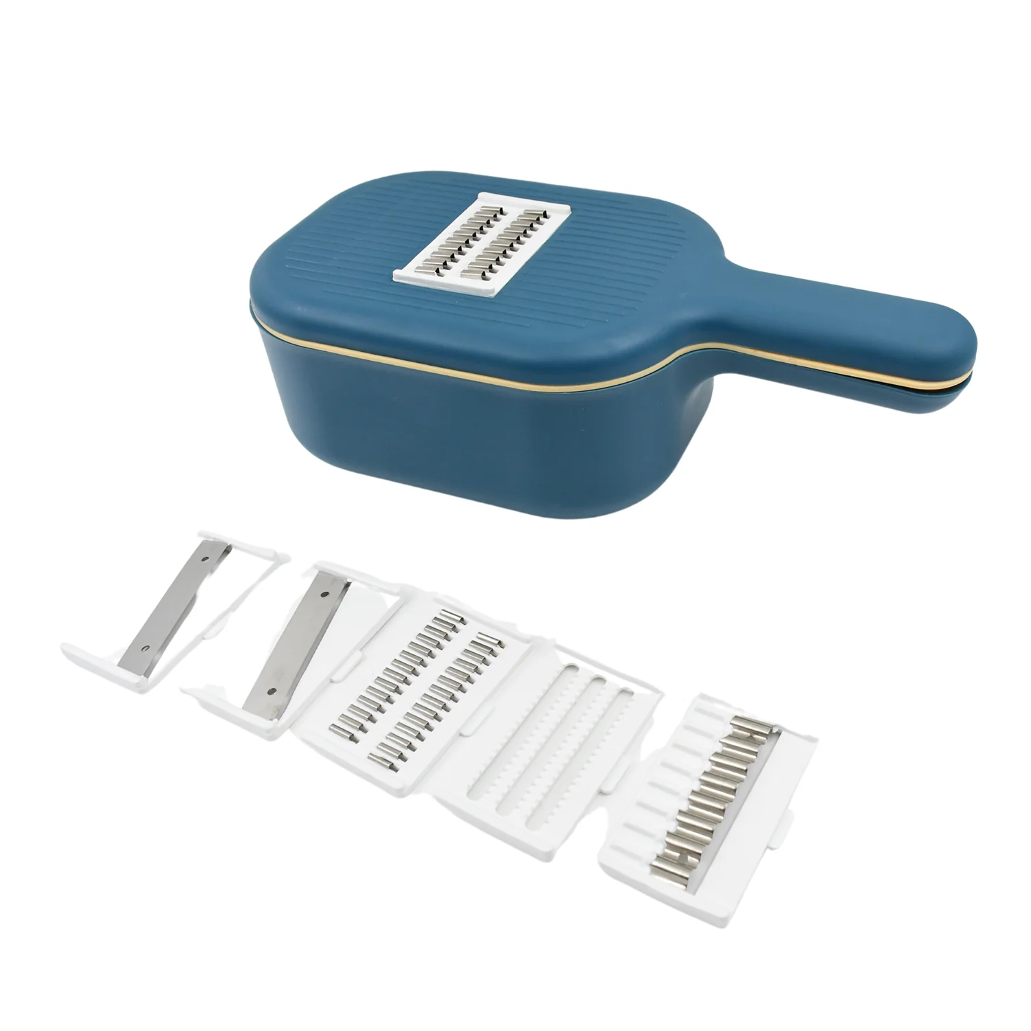 Vegetable Slicer Cutter - 6 Blades Kitchen Accessories (1 Set) - Image 5