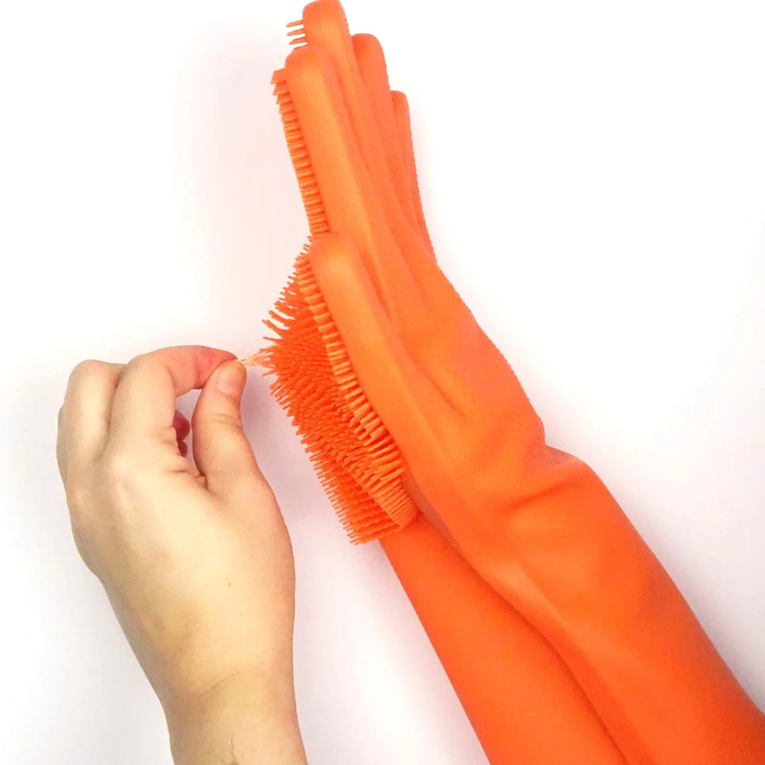 Silicone Glove with Multi Function Blade for Cutting Cleaning Vegetables 1 Pc - Image 3
